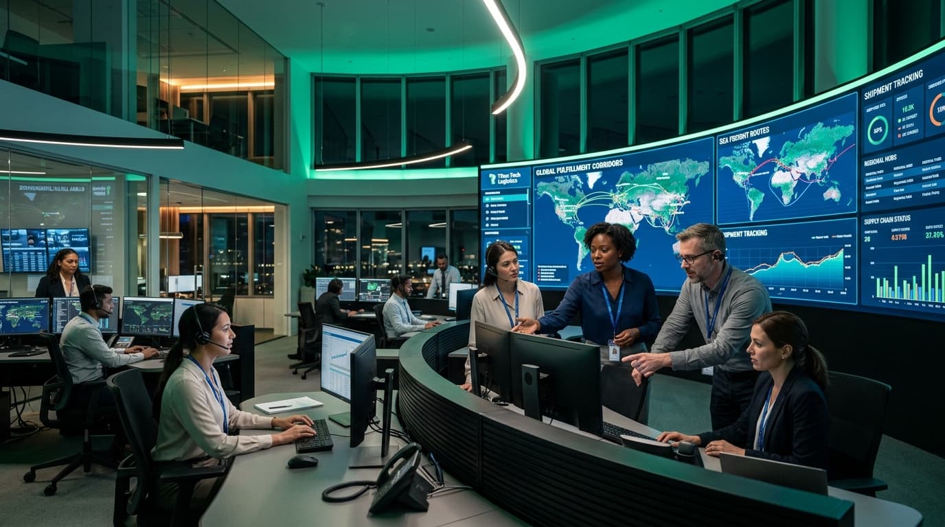 Titan global logistics command and technology supply operations center