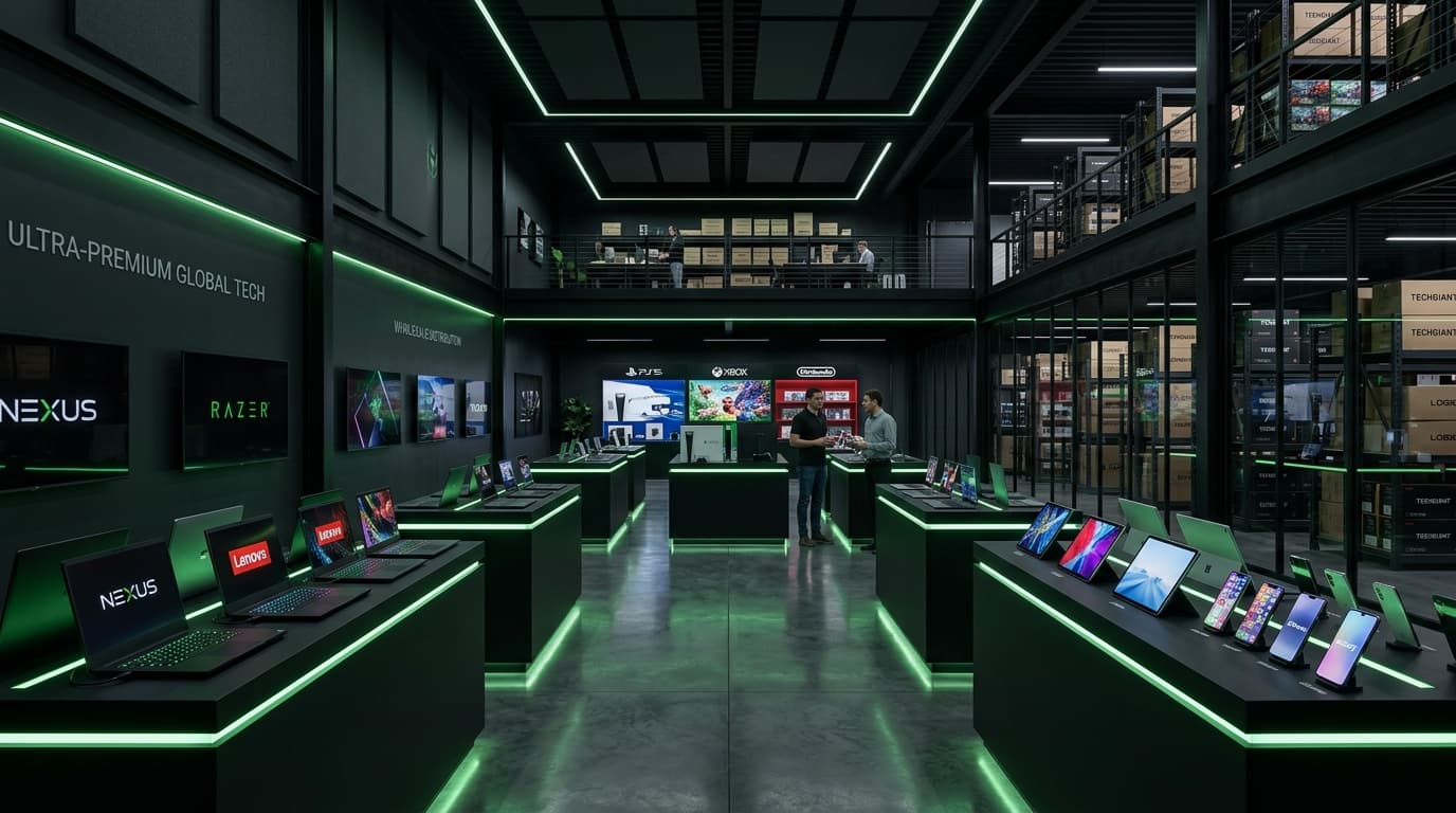 Titan Technology Distribution multi-brand electronics showroom and sourcing inventory